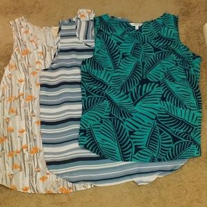 Three Sleeveless Blouses
